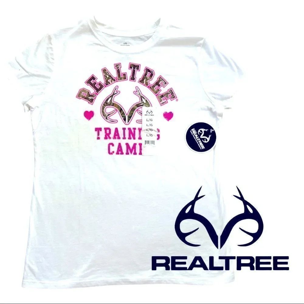 Realtree Training Camp Camo Pink Tee • NWT